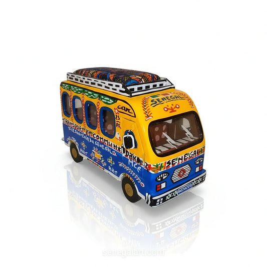 Maquette Car Rapide Sénégal Artisanal | Souvenir Dakar | Décoration Véhicule Ethnique
